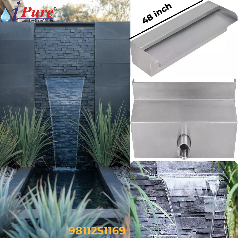 water Blade size 48(4)feet Cascade Waterfall, For WALL Fountain - iPure